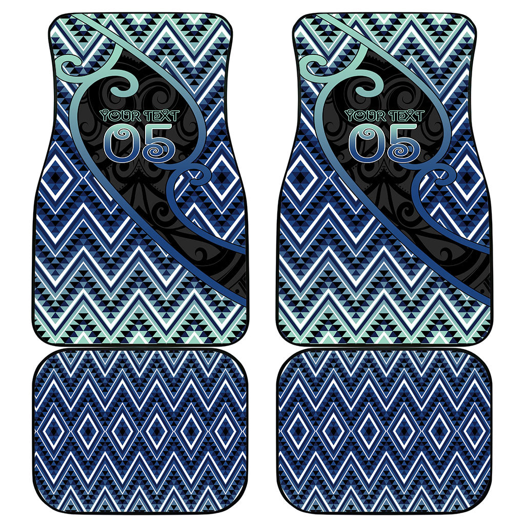 Custom Aotearoa Atua Tangaroa Car Mats God Of Ocean Koru Patterns
