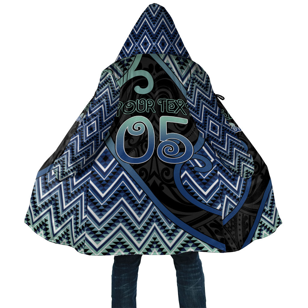 Custom Aotearoa Atua Tangaroa Cloak God Of Ocean Koru Patterns