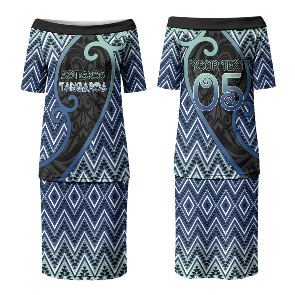 Custom Aotearoa Atua Tangaroa Couples Matching Puletasi and Hawaiian Shirt God Of Ocean Koru Patterns