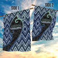 Aotearoa Atua Tangaroa Garden Flag God Of Ocean Koru Patterns