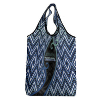 Aotearoa Atua Tangaroa Grocery Bag God Of Ocean Koru Patterns