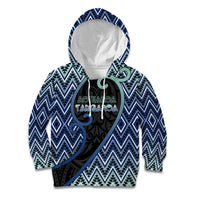 Custom Aotearoa Atua Tangaroa Kid Hoodie God Of Ocean Koru Patterns