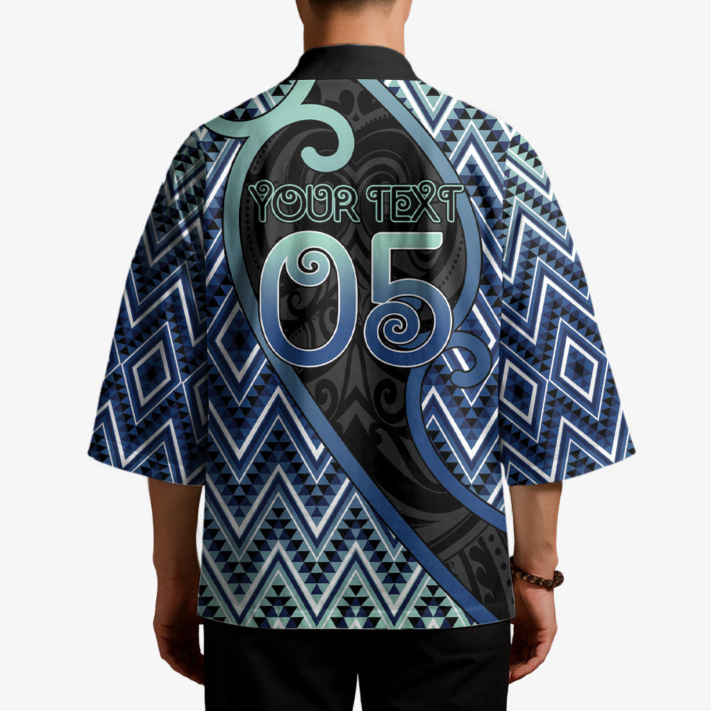 Custom Aotearoa Atua Tangaroa Kimono God Of Ocean Koru Patterns