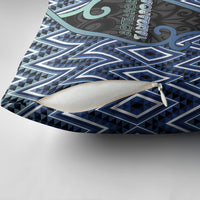 Aotearoa Atua Tangaroa Pillow Cover God Of Ocean Koru Patterns