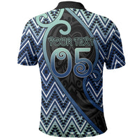 Custom Aotearoa Atua Tangaroa Polo Shirt God Of Ocean Koru Patterns