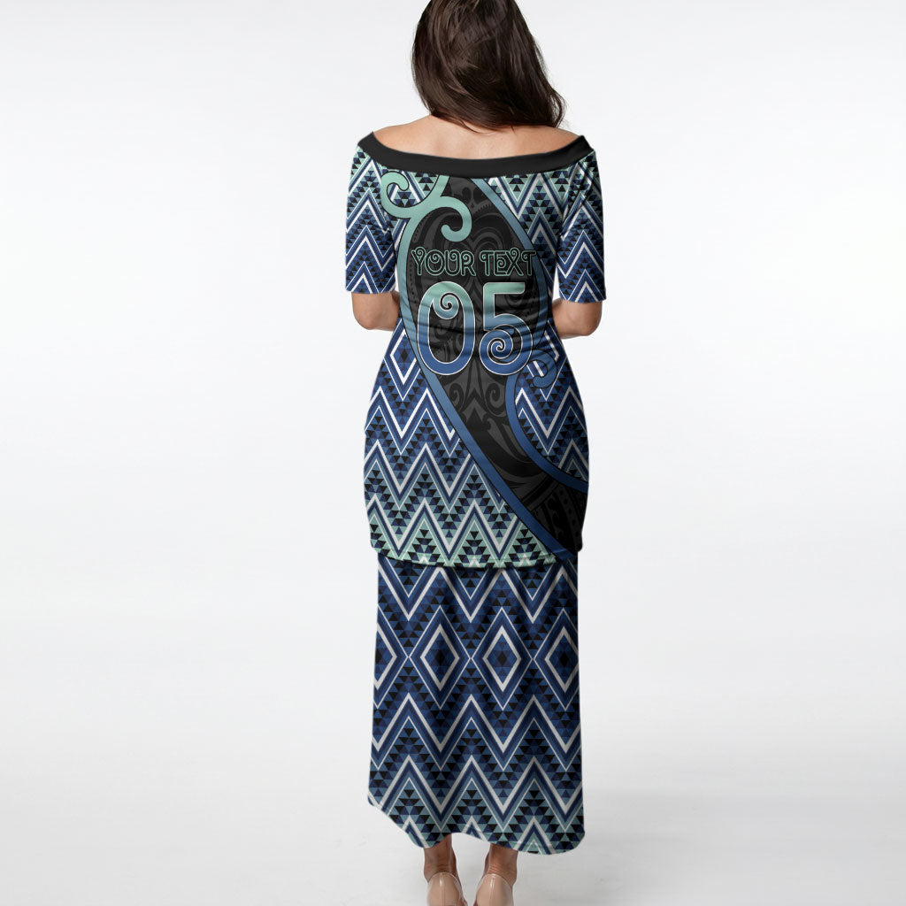 Custom Aotearoa Atua Tangaroa Puletasi God Of Ocean Koru Patterns