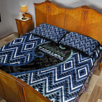 Aotearoa Atua Tangaroa Quilt Bed Set God Of Ocean Koru Patterns
