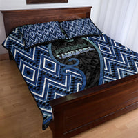 Aotearoa Atua Tangaroa Quilt Bed Set God Of Ocean Koru Patterns
