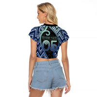 Custom Aotearoa Atua Tangaroa Raglan Cropped T Shirt God Of Ocean Koru Patterns