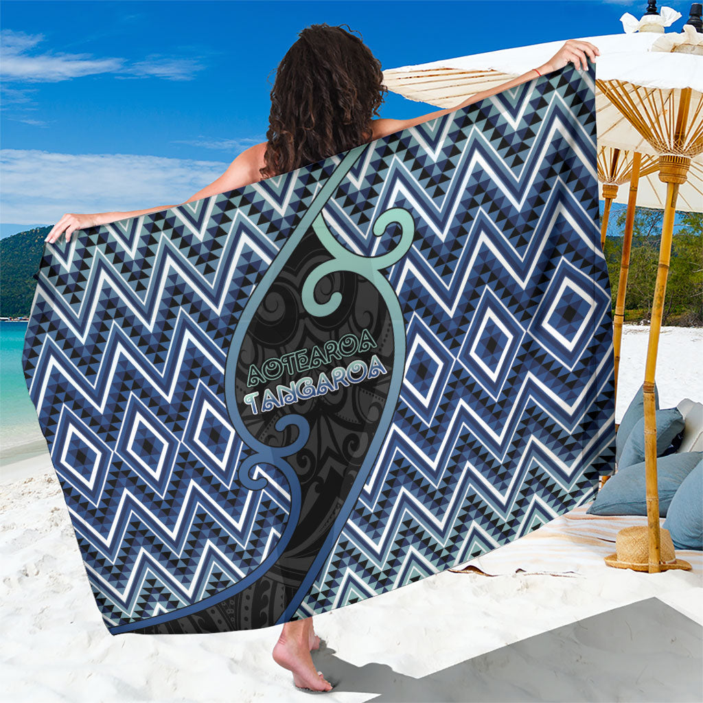 Aotearoa Atua Tangaroa Sarong God Of Ocean Koru Patterns