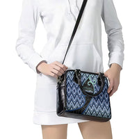 Aotearoa Atua Tangaroa Shoulder Handbag God Of Ocean Koru Patterns