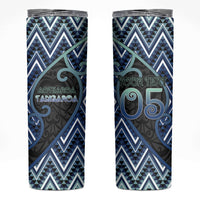 Custom Aotearoa Atua Tangaroa Skinny Tumbler God Of Ocean Koru Patterns