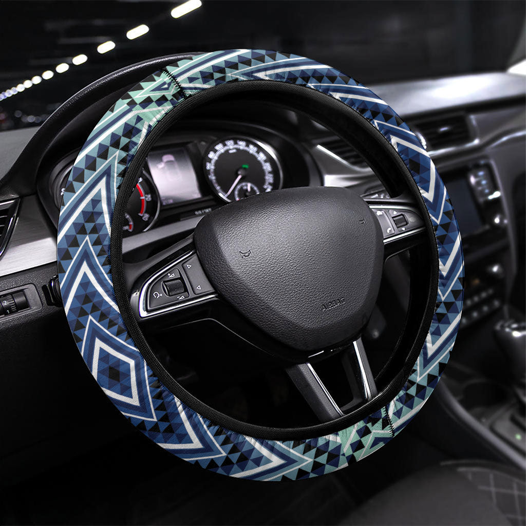 Aotearoa Atua Tangaroa Steering Wheel Cover God Of Ocean Koru Patterns