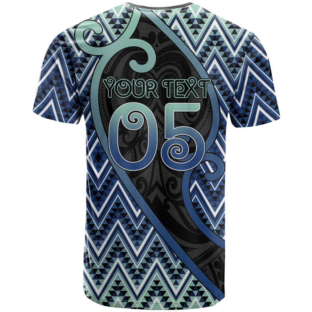 Custom Aotearoa Atua Tangaroa T Shirt God Of Ocean Koru Patterns