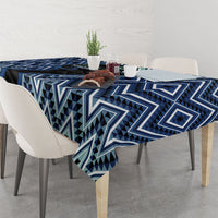Aotearoa Atua Tangaroa Tablecloth God Of Ocean Koru Patterns