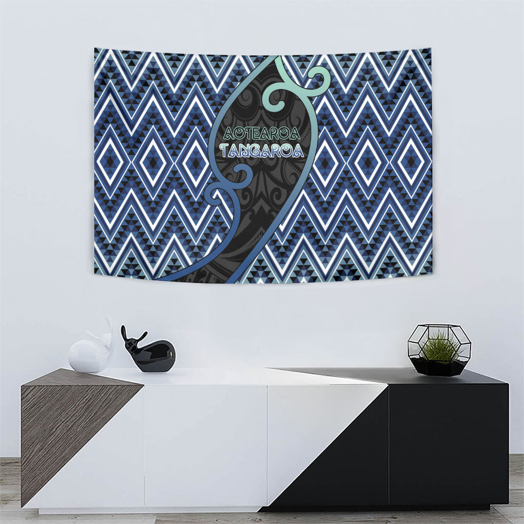 Aotearoa Atua Tangaroa Tapestry God Of Ocean Koru Patterns