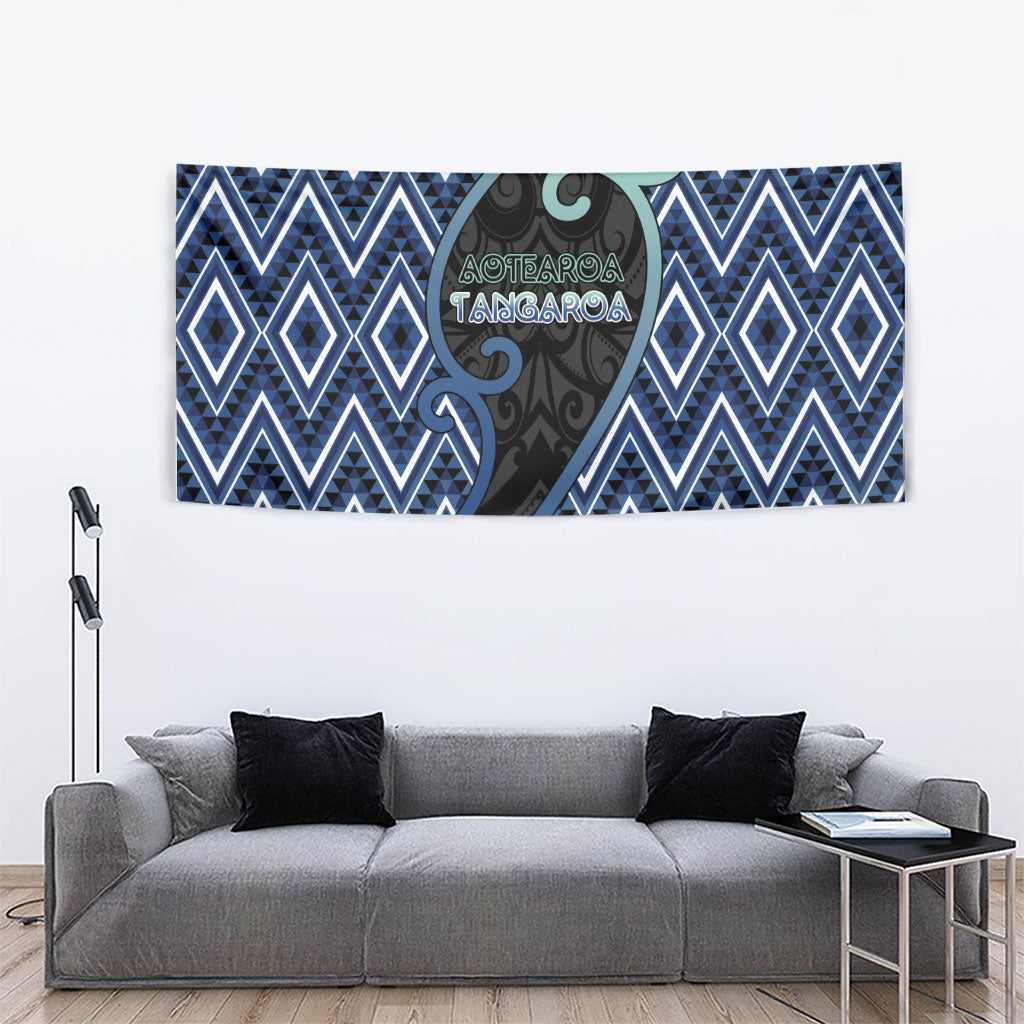 Aotearoa Atua Tangaroa Tapestry God Of Ocean Koru Patterns