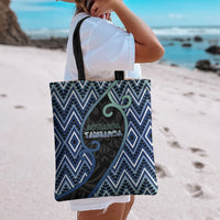 Aotearoa Atua Tangaroa Tote Bag God Of Ocean Koru Patterns