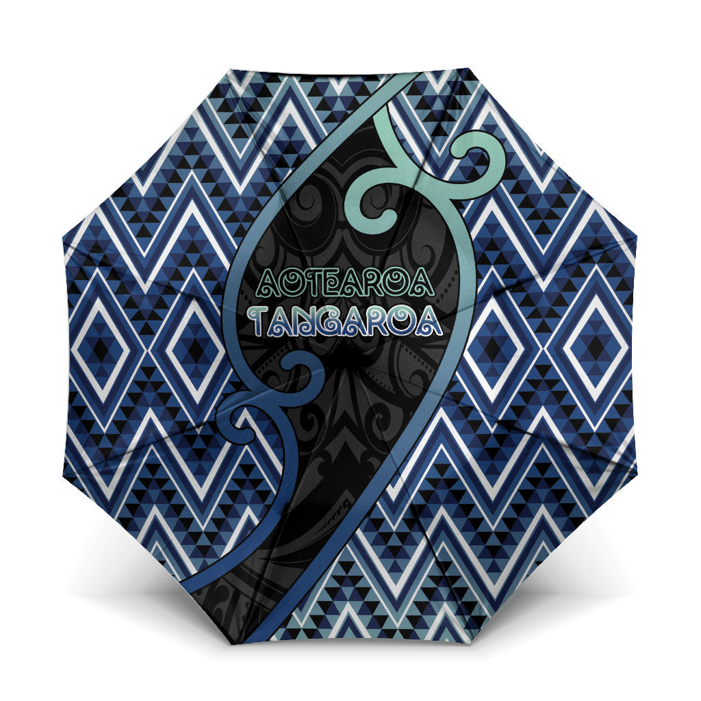 Aotearoa Atua Tangaroa Umbrella God Of Ocean Koru Patterns