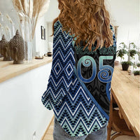 Custom Aotearoa Atua Tangaroa Women Casual Shirt God Of Ocean Koru Patterns