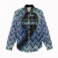 Custom Aotearoa Atua Tangaroa Women Casual Shirt God Of Ocean Koru Patterns