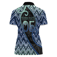 Custom Aotearoa Atua Tangaroa Women Polo Shirt God Of Ocean Koru Patterns