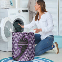 Aotearoa Atua Tawhirimatea Laundry Basket God Of Storms Koru Patterns