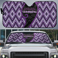 Aotearoa Atua Tawhirimatea Auto Sun Shade God Of Storms Koru Patterns