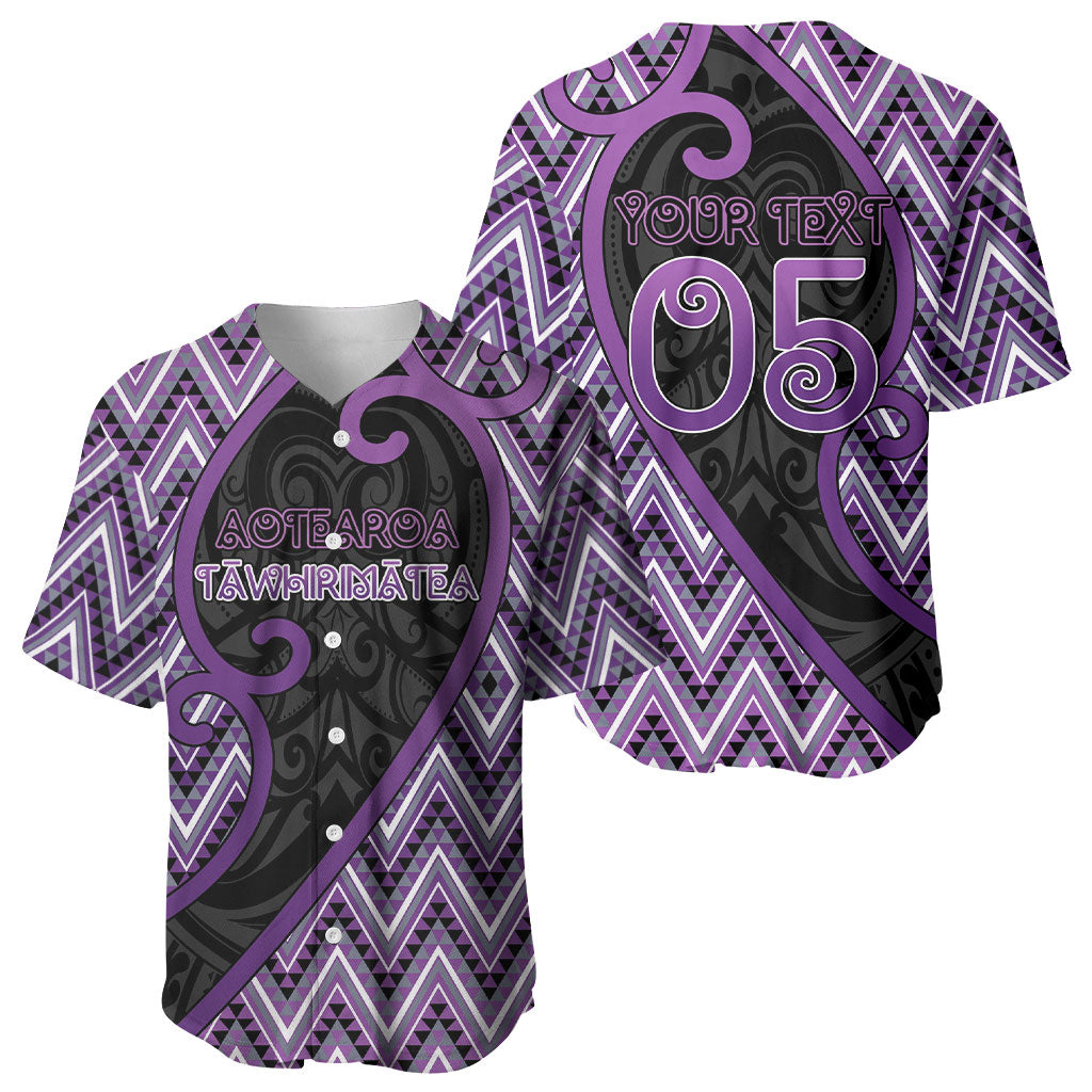 Custom Aotearoa Atua Tawhirimatea Baseball Jersey God Of Storms Koru Patterns