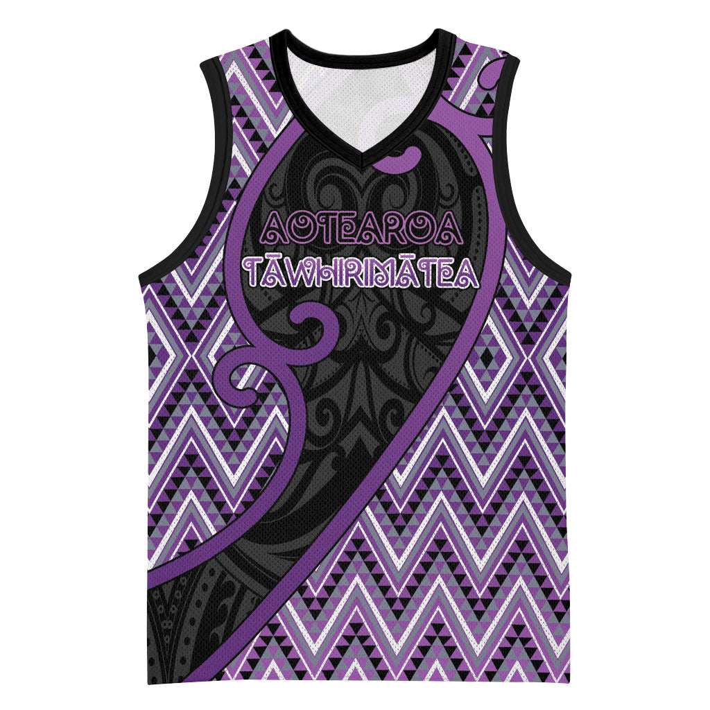 Custom Aotearoa Atua Tawhirimatea Basketball Jersey God Of Storms Koru Patterns