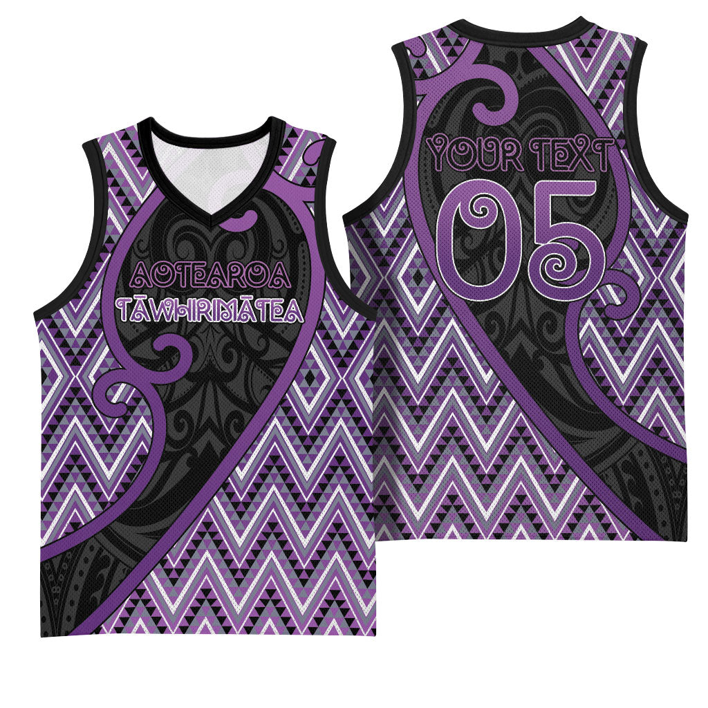 Custom Aotearoa Atua Tawhirimatea Basketball Jersey God Of Storms Koru Patterns