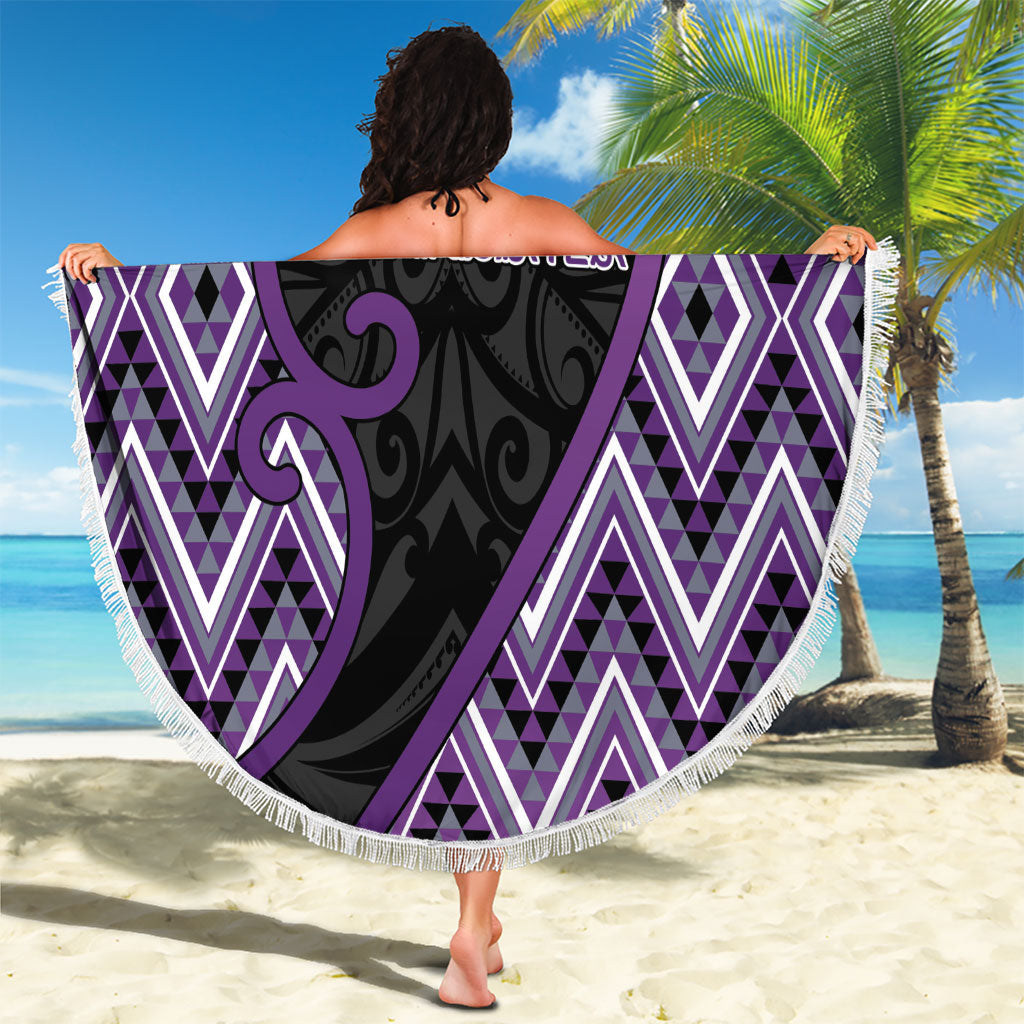 Aotearoa Atua Tawhirimatea Beach Blanket God Of Storms Koru Patterns