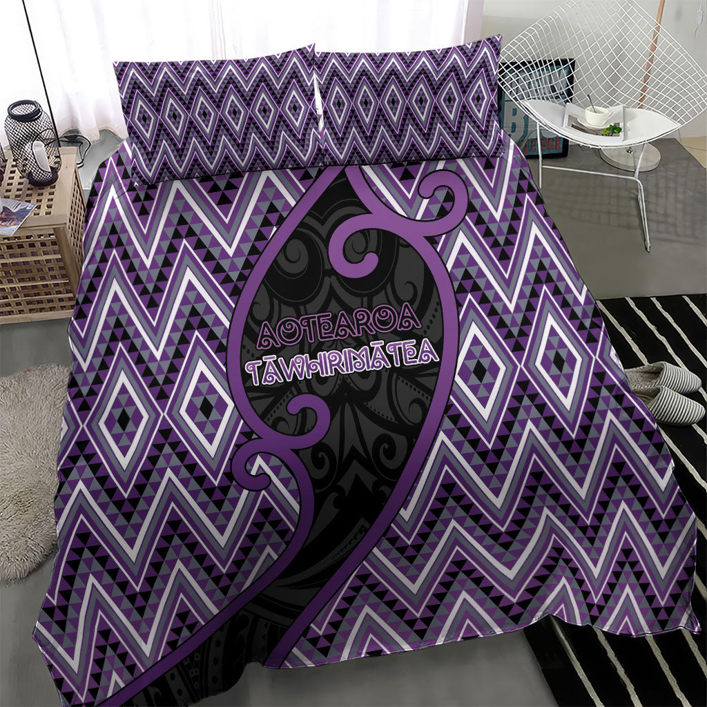 Aotearoa Atua Tawhirimatea Bedding Set God Of Storms Koru Patterns