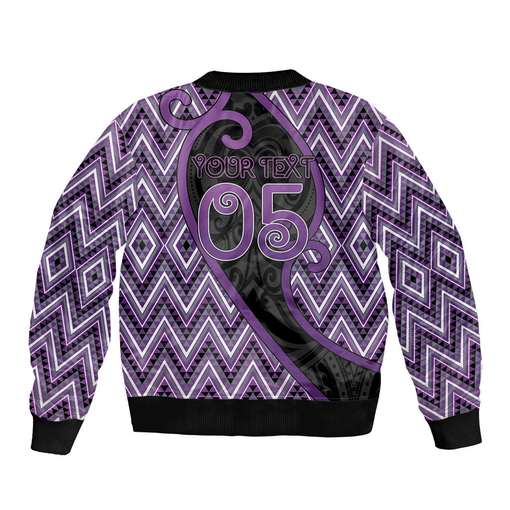 Custom Aotearoa Atua Tawhirimatea Bomber Jacket God Of Storms Koru Patterns