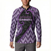 Custom Aotearoa Atua Tawhirimatea Button Sweatshirt God Of Storms Koru Patterns