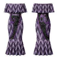 Custom Aotearoa Atua Tawhirimatea Couples Matching Mermaid Dress and Long Sleeve Button Shirt God Of Storms Koru Patterns