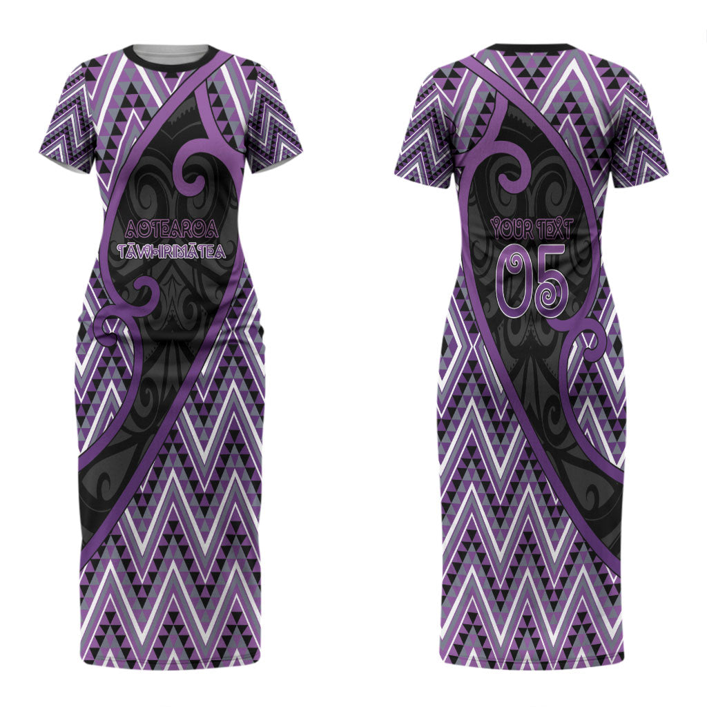 Custom Aotearoa Atua Tawhirimatea Couples Matching Short Sleeve Bodycon Dress and Long Sleeve Button Shirt God Of Storms Koru Patterns