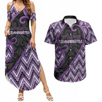 Custom Aotearoa Atua Tawhirimatea Couples Matching Summer Maxi Dress and Hawaiian Shirt God Of Storms Koru Patterns
