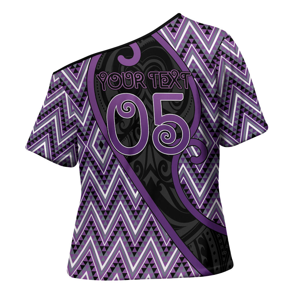 Custom Aotearoa Atua Tawhirimatea Cross Shoulder Shirt God Of Storms Koru Patterns
