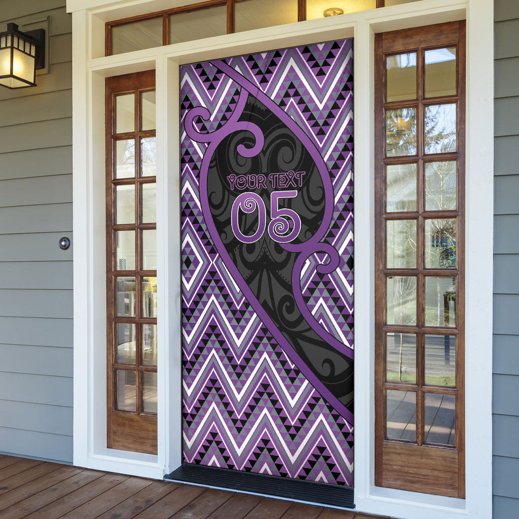 Custom Aotearoa Atua Tawhirimatea Door Cover God Of Storms Koru Patterns