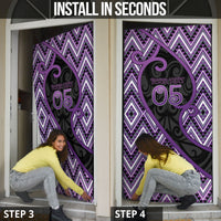 Custom Aotearoa Atua Tawhirimatea Door Cover God Of Storms Koru Patterns