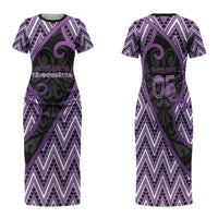 Custom Aotearoa Atua Tawhirimatea Family Matching Short Sleeve Bodycon Dress and Hawaiian Shirt God Of Storms Koru Patterns