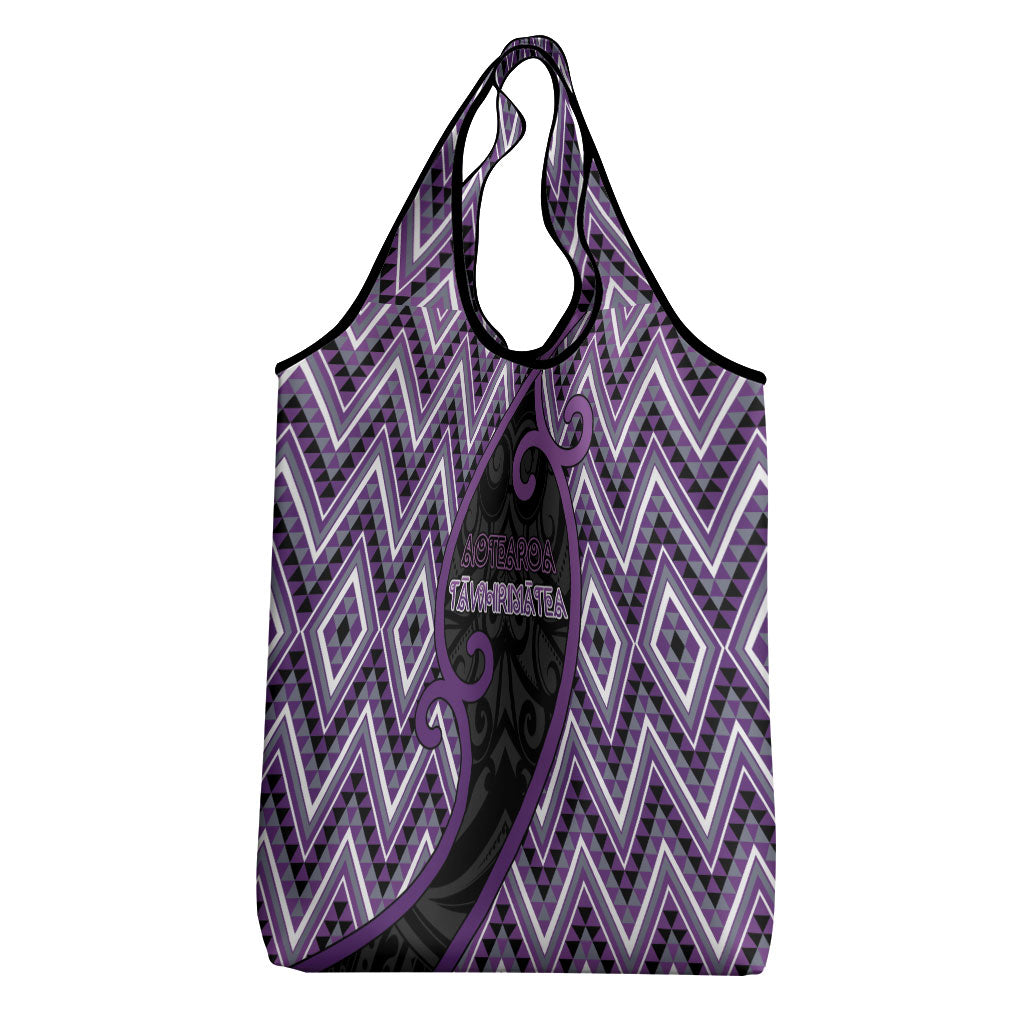 Aotearoa Atua Tawhirimatea Grocery Bag God Of Storms Koru Patterns