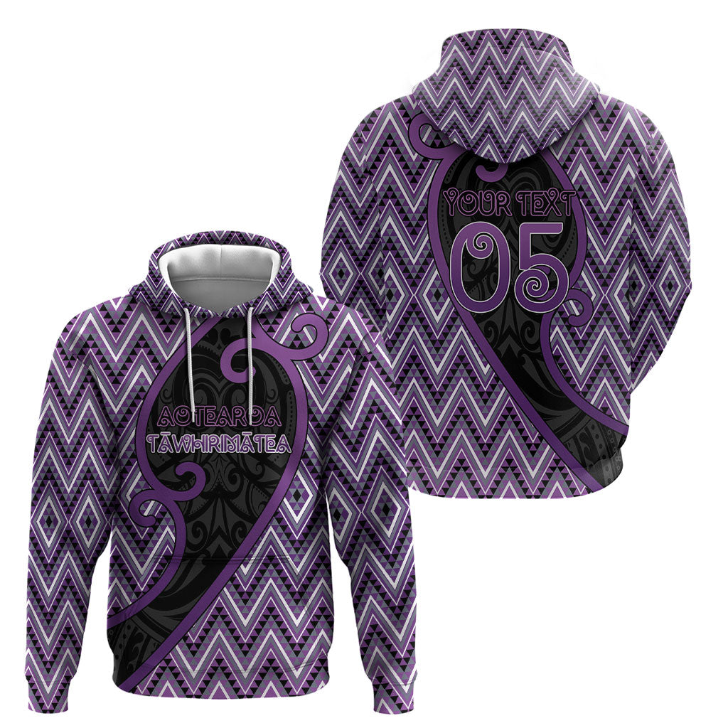 Custom Aotearoa Atua Tawhirimatea Hoodie God Of Storms Koru Patterns