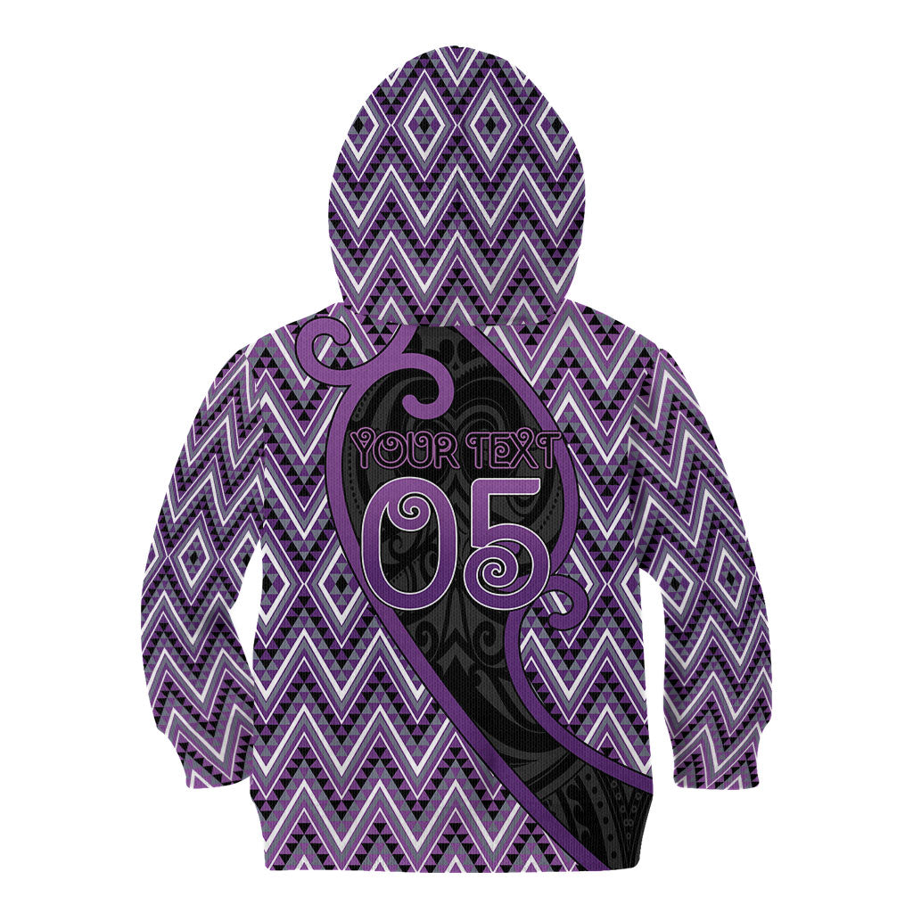 Custom Aotearoa Atua Tawhirimatea Kid Hoodie God Of Storms Koru Patterns