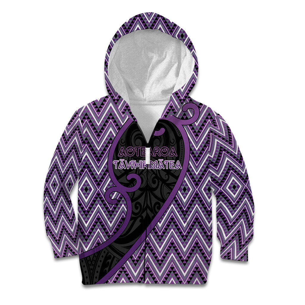 Custom Aotearoa Atua Tawhirimatea Kid Hoodie God Of Storms Koru Patterns