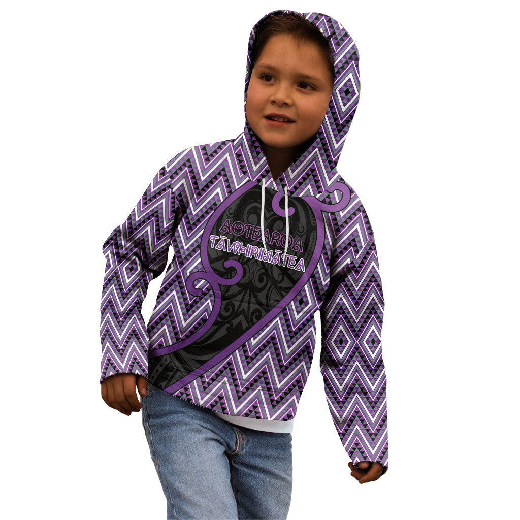 Custom Aotearoa Atua Tawhirimatea Kid Hoodie God Of Storms Koru Patterns
