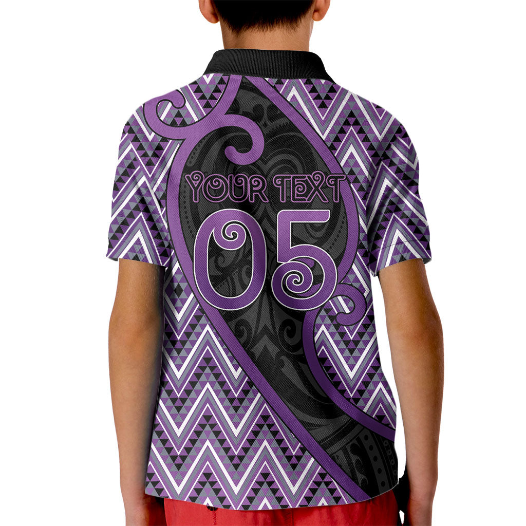Custom Aotearoa Atua Tawhirimatea Kid Polo Shirt God Of Storms Koru Patterns