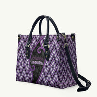Aotearoa Atua Tawhirimatea Leather Bag God Of Storms Koru Patterns
