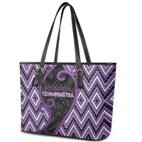Aotearoa Atua Tawhirimatea Leather Tote Bag God Of Storms Koru Patterns